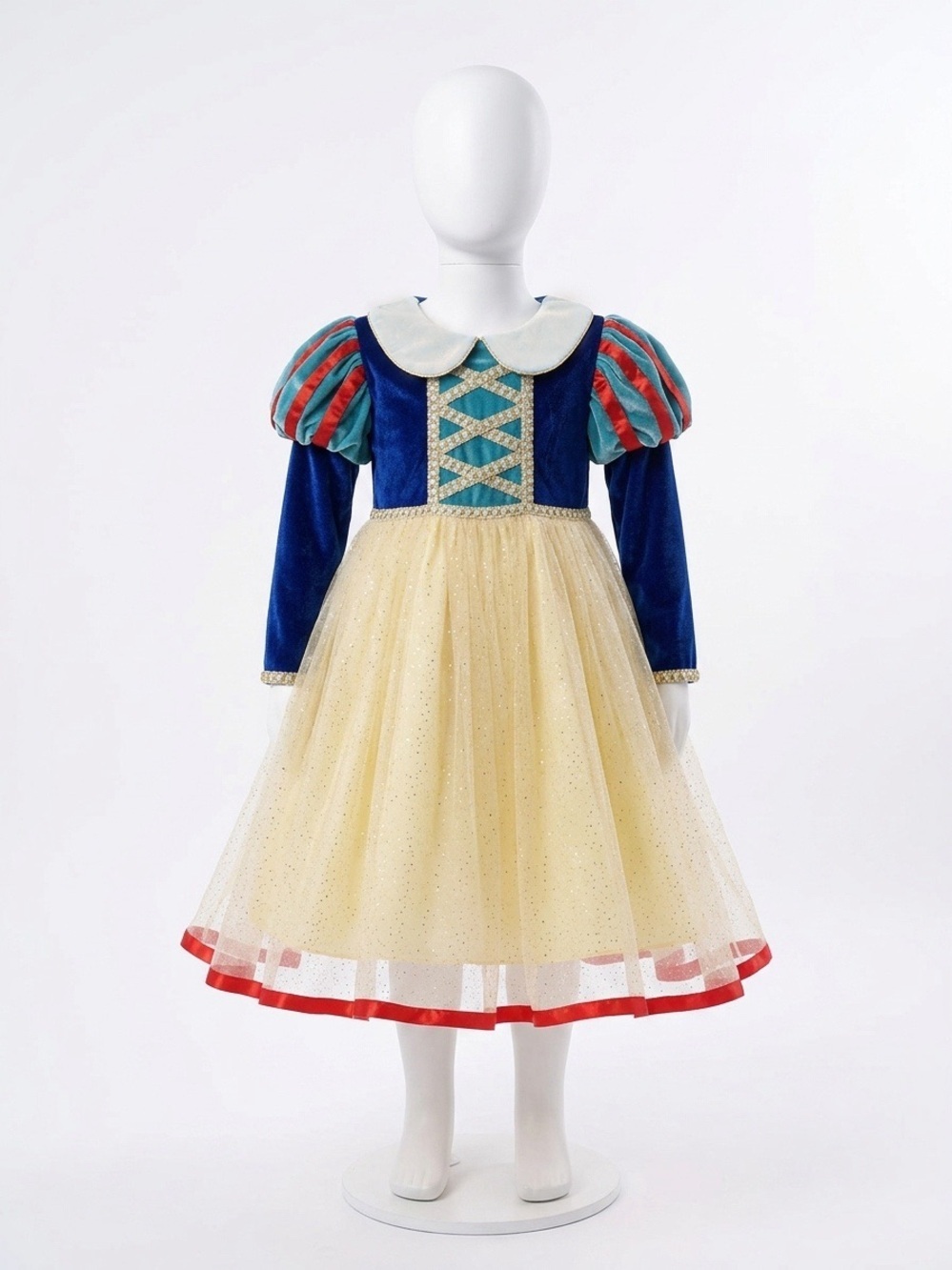 Disney Princess Snow White Dress Costume Heavyweight Tulle Halloween Size 5